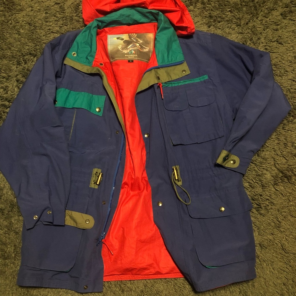 Vintage brambilla hooded jacket size is (s/m)